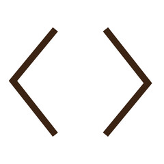 left right sign web outline icon