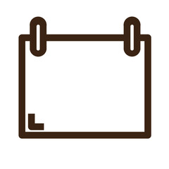 rectangle screen sign outline icon