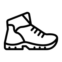 Naklejka premium boot line icon