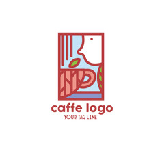 Logo coffee shop and restaurant or food and drink design company