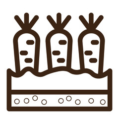 farming grow growing plant vegetable outline icon