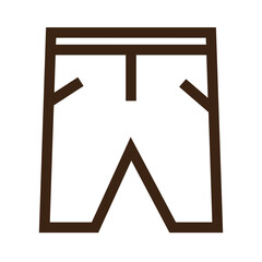 garment denim wear outline icon