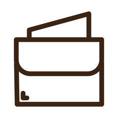 fashions style female outline icon