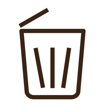 recommend clip art: trash recycle remove delete bin outline icon