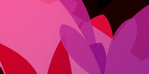 玉簾をモチーフにした抽象的な背景画　紫とピンク