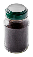 jar of coffee isolated and save as to PNG file