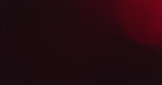 Red Light Leak overlay on black background. Spherical Optical Light abstract background 4K
