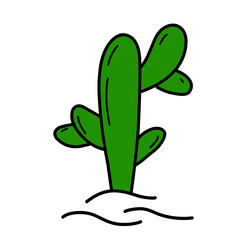 desert cactus doodle