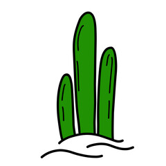 desert cactus doodle
