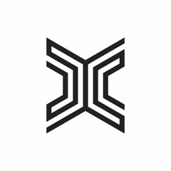 simple B and K initials logo