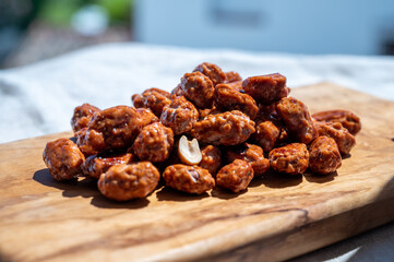 Chouchou french caramelized  sweet peanuts with sugar