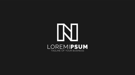 Fototapeta premium Letter N logo icon design template elements 