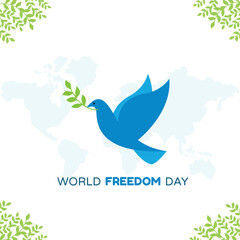 world freedom day vector illustration design