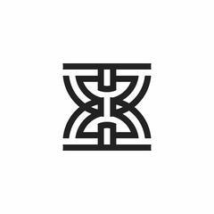 simple B and K initials logo