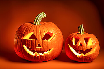 Spookey Halloween Pumpkin cut out by kids in Studio