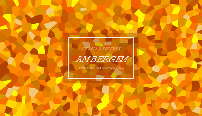 Amber Crystal Texture Vector Background