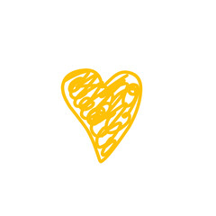 Love Scibble yellow Doodle