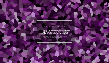 Amethyst Crystal Texture Vector Background