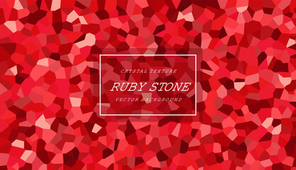 Ruby Crystal Texture Vector Background