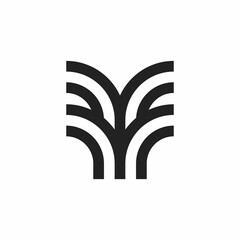 simple B and K initials logo