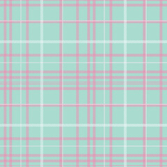 Seamless tartan plaid pattern in Blue, Pink  Color.