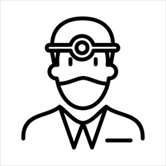 Obraz premium Doctor Icon Logo Design Vector Template Illustration Sign And Symbol Pixels Perfect