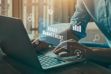 Asset management concept, Investment, Financial Property Digital assets