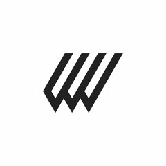 simple W initials logo