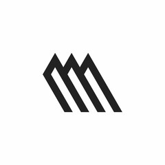 simple M initials logo