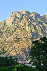 Fototapeta na wymiar Kotor, Montenegro, beautiful natural mountains background