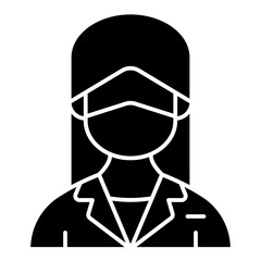 reception solid icon