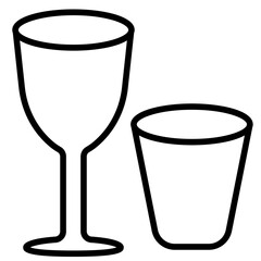 Water glass icon