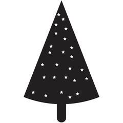 Christmas tree icon and symbol vector illustration