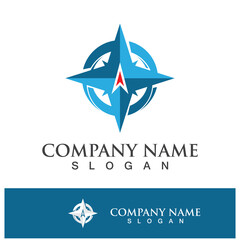compass icon logo design