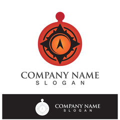 compass icon logo design