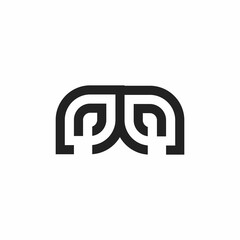 N and M initials logo