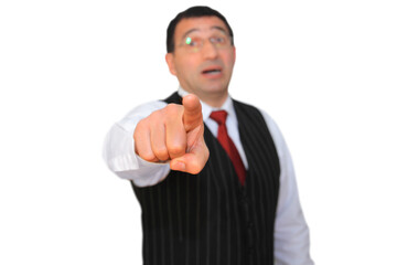 Gesture series: manager shows annoyed.