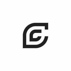 simple C and C initials logo