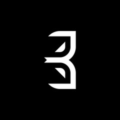 simple B initials logo