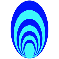 Abstract geometric shape. Cool psychedelic form.