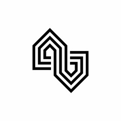 simple A and V initials logo