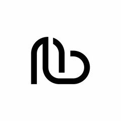 Obraz premium simple n and l initials logo