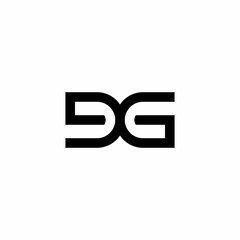 simple D and G initials logo