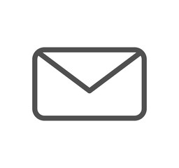 Envelope icon outline and linear vector.