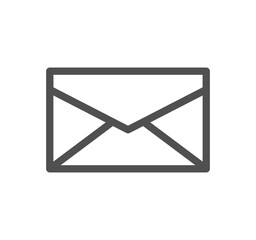 Envelope icon outline and linear vector.