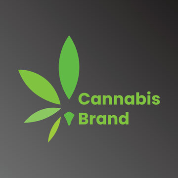 Leaf Cannabis Colorfull Logo illustrations for your work Logo, mascot merchandise t-shirt, stickers and Label designs, poster, greeting cards advertising business company or brands.