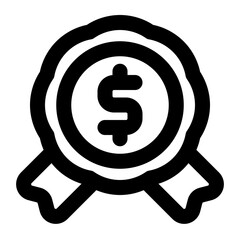 award icon outline style