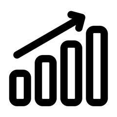 growth icon outline style