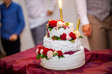 tort piękny smaczny ślub wesele para młoda