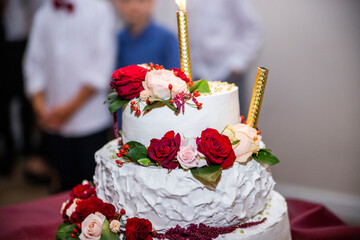 tort piękny smaczny ślub wesele para młoda